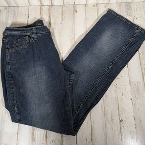 Vtg Women's BLUE Brand Jeans Size 14 Bootcut High Rise 32x29.5" 99%cotton, 1% Ly